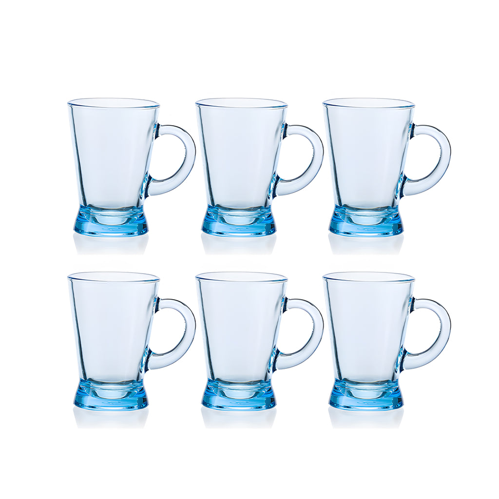 طقم مج هايبل 6 قطع تركواز باشابتشى