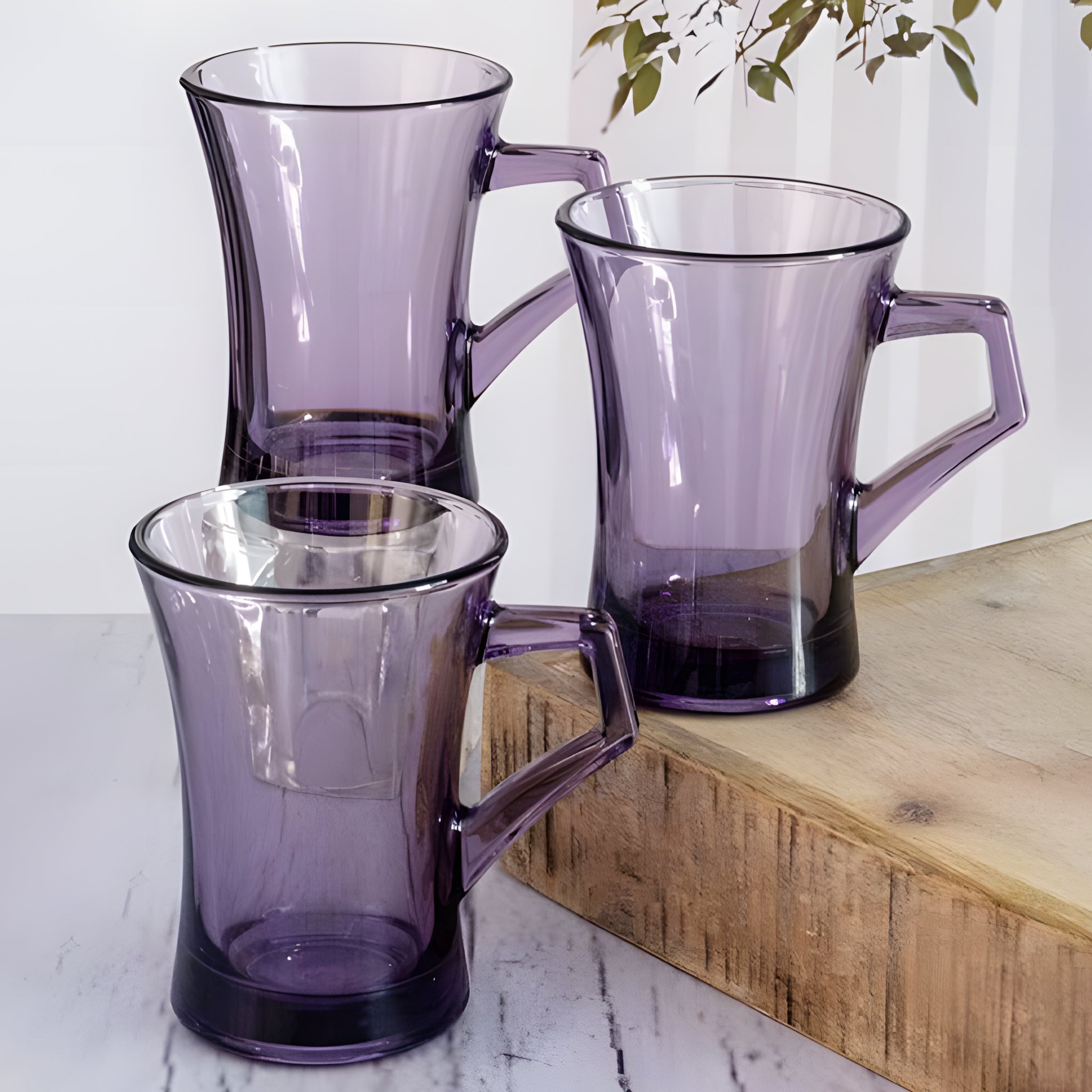 طقم مج ازور 6 قطع بنفسجي باشابتشى