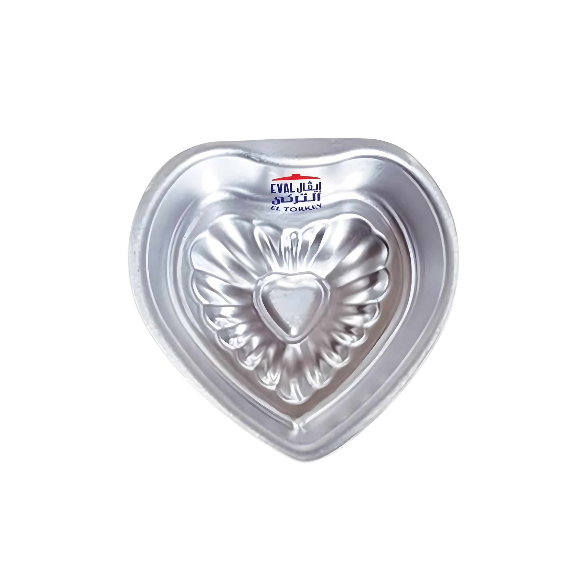 صينيه كيك قلب مضلع كبير