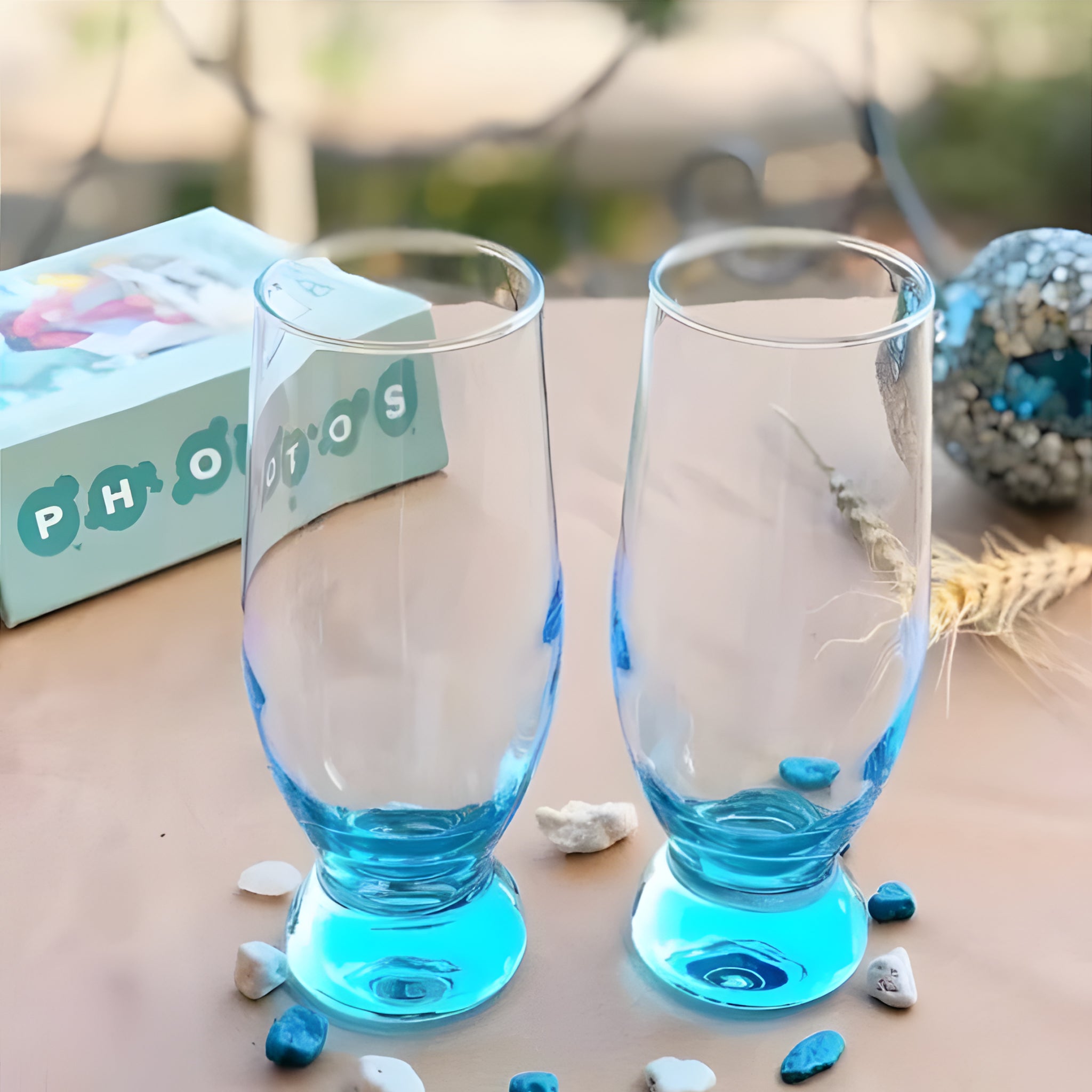 طقم 6قطع شوب أكواتك 37cl تركواز باشابتشي