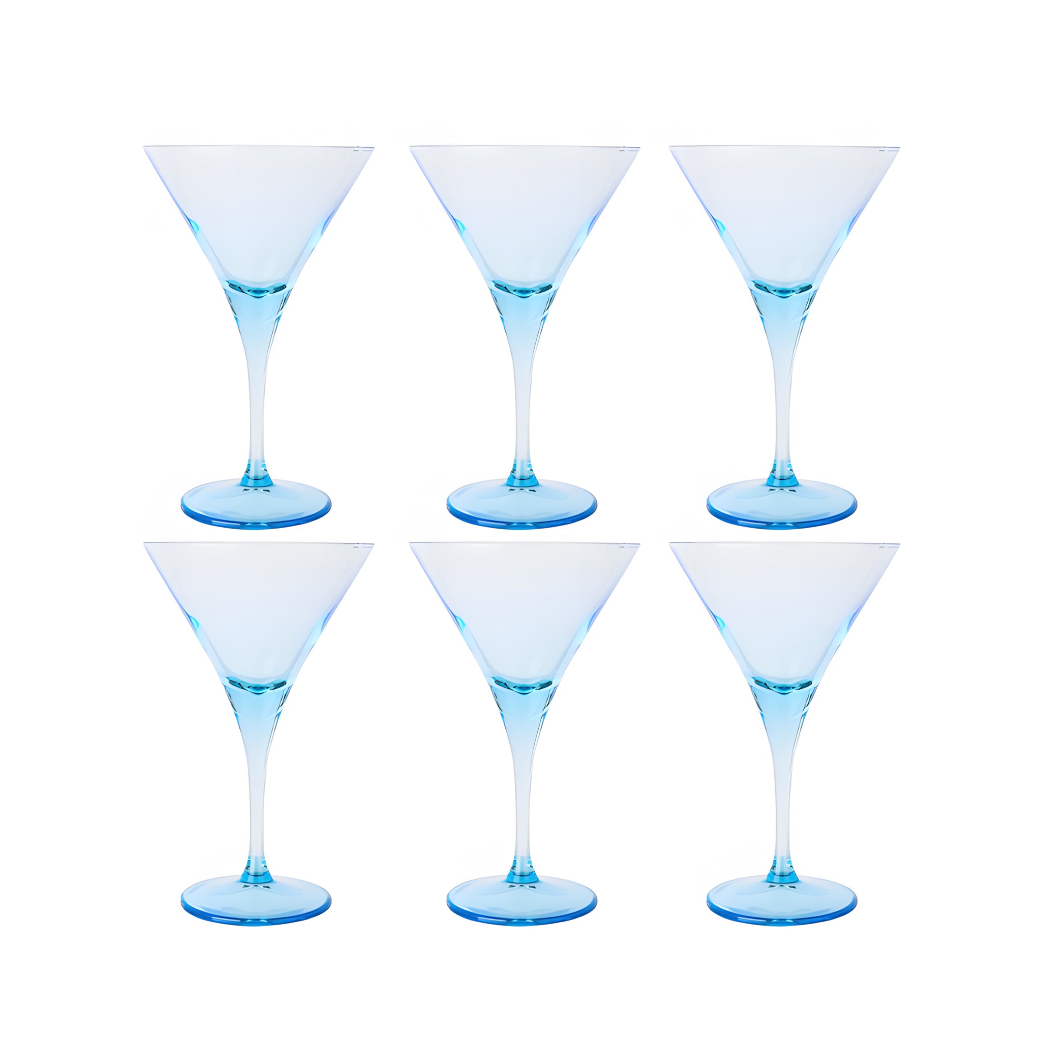 طقم كأس جيلي في لاين تركواز 6 قطع 25cl باشابتشي