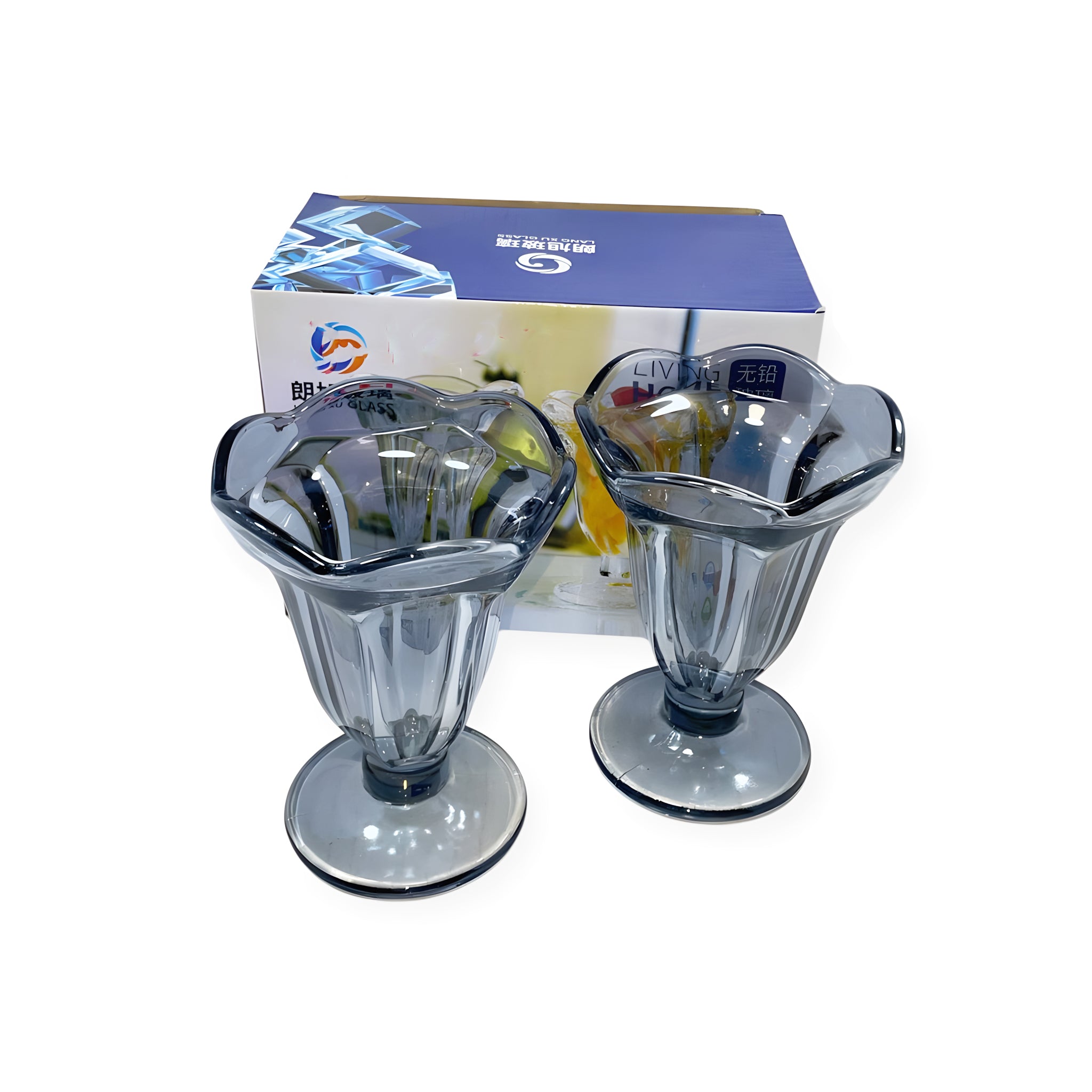 كأس ايس كريم 2 قطعة فاميه  1267Bماركة Yujing .