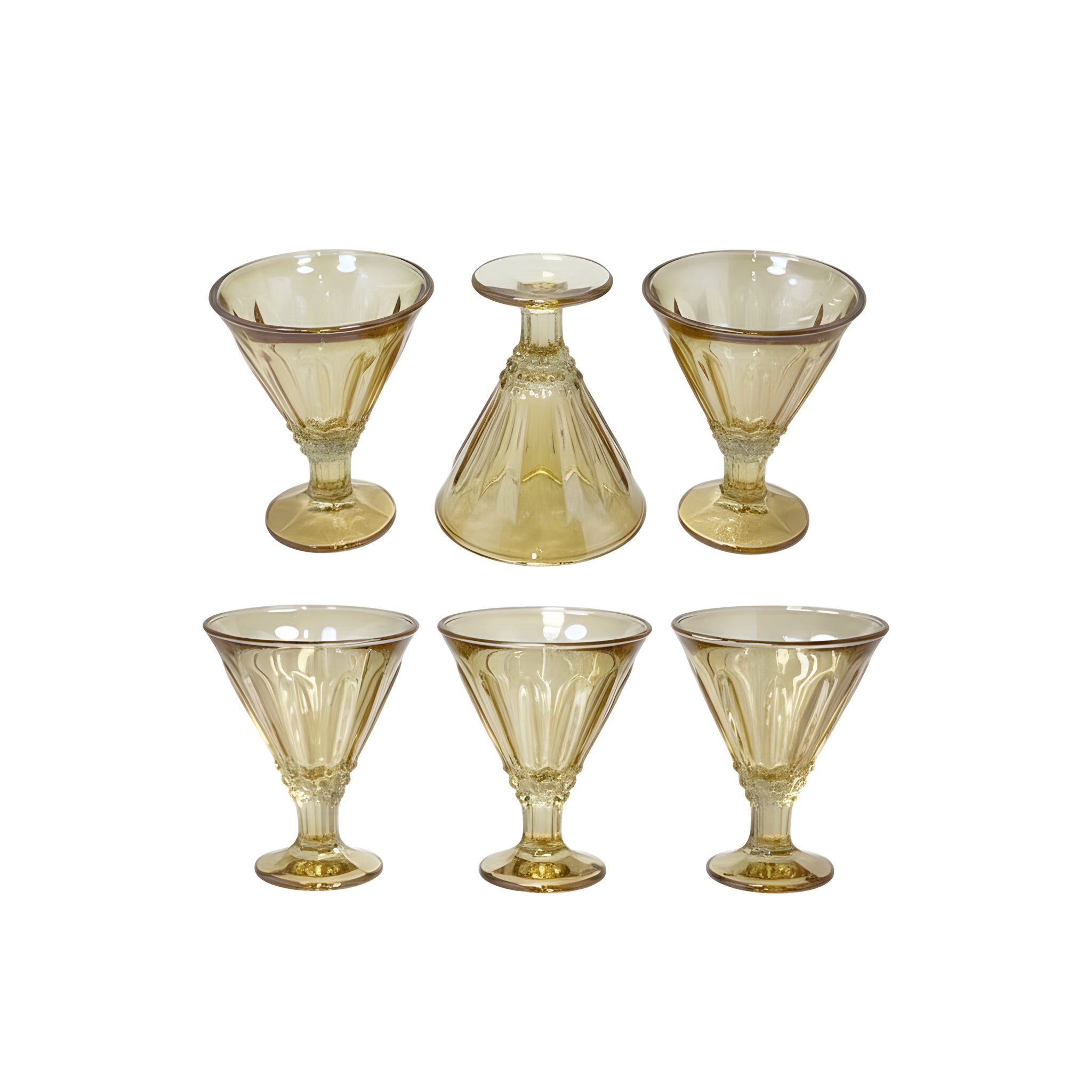 كأس جيلي6 قطع عسلي1268C ماركة Yujing .