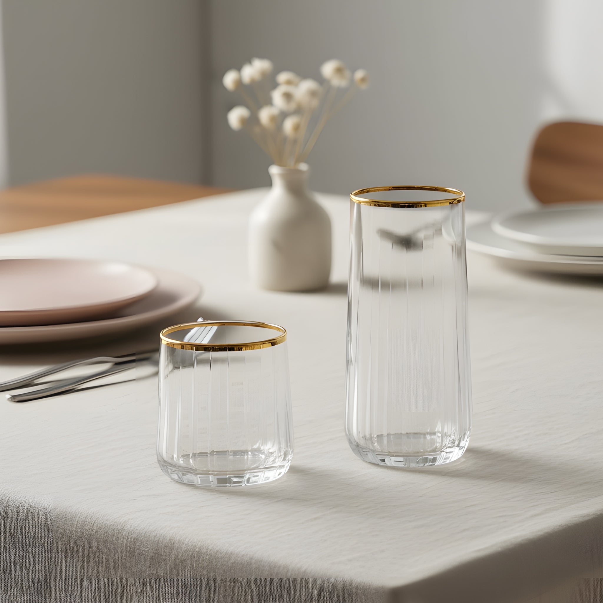 طقم  اكواب نوفا مدهب