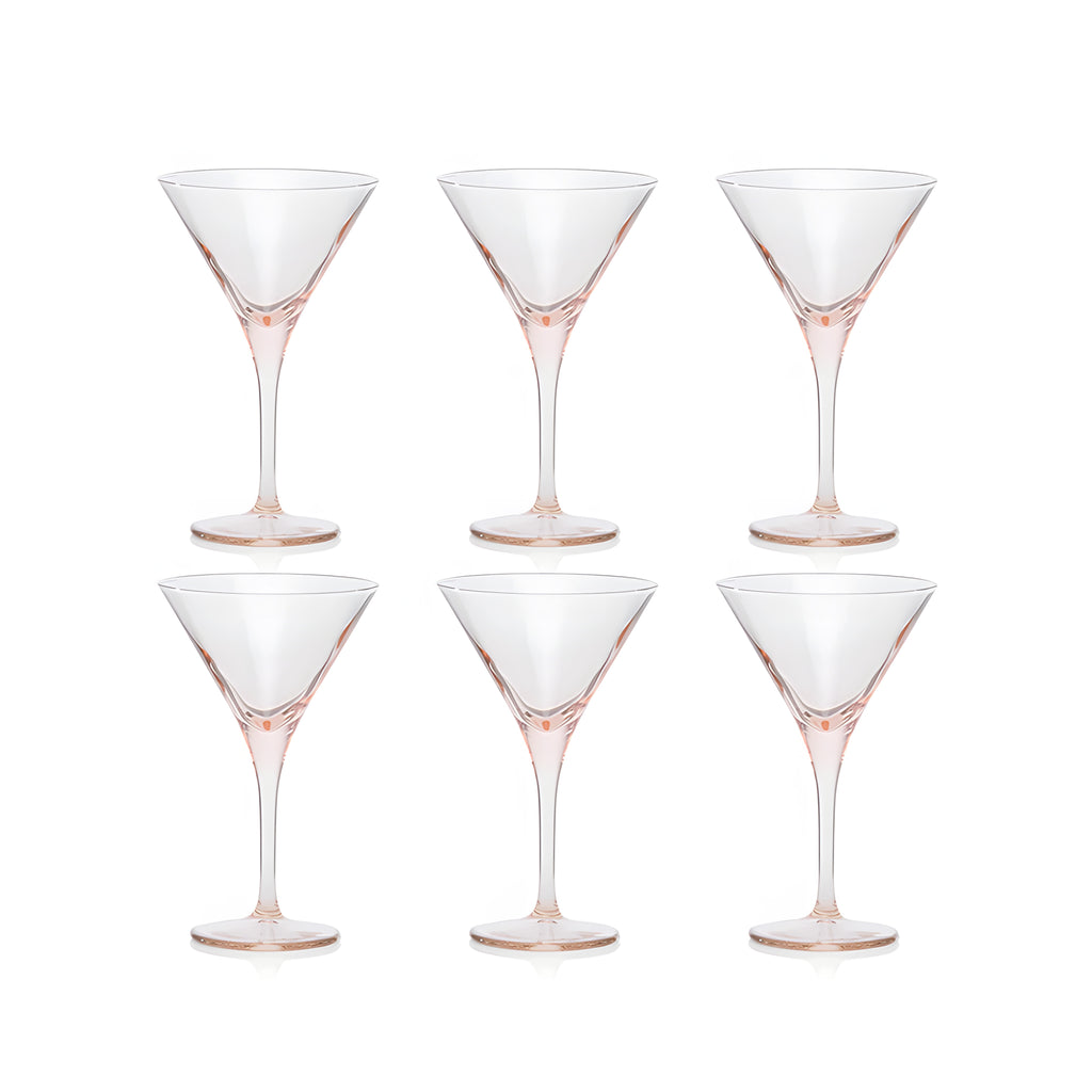 طقم كأس جيلي في لاين بينك 6 قطع 25سل باشابتشي.