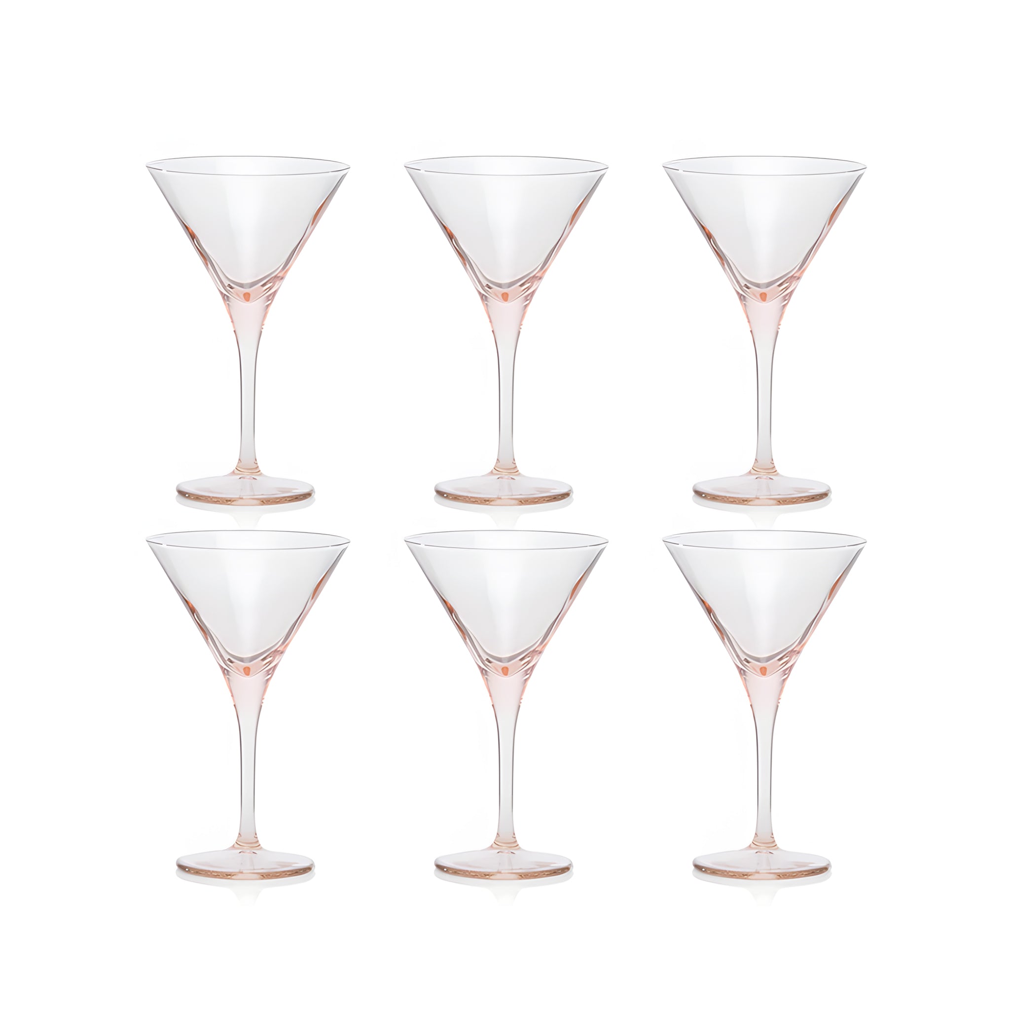 طقم كأس جيلي في لاين بينك 6 قطع 25سل باشابتشي.