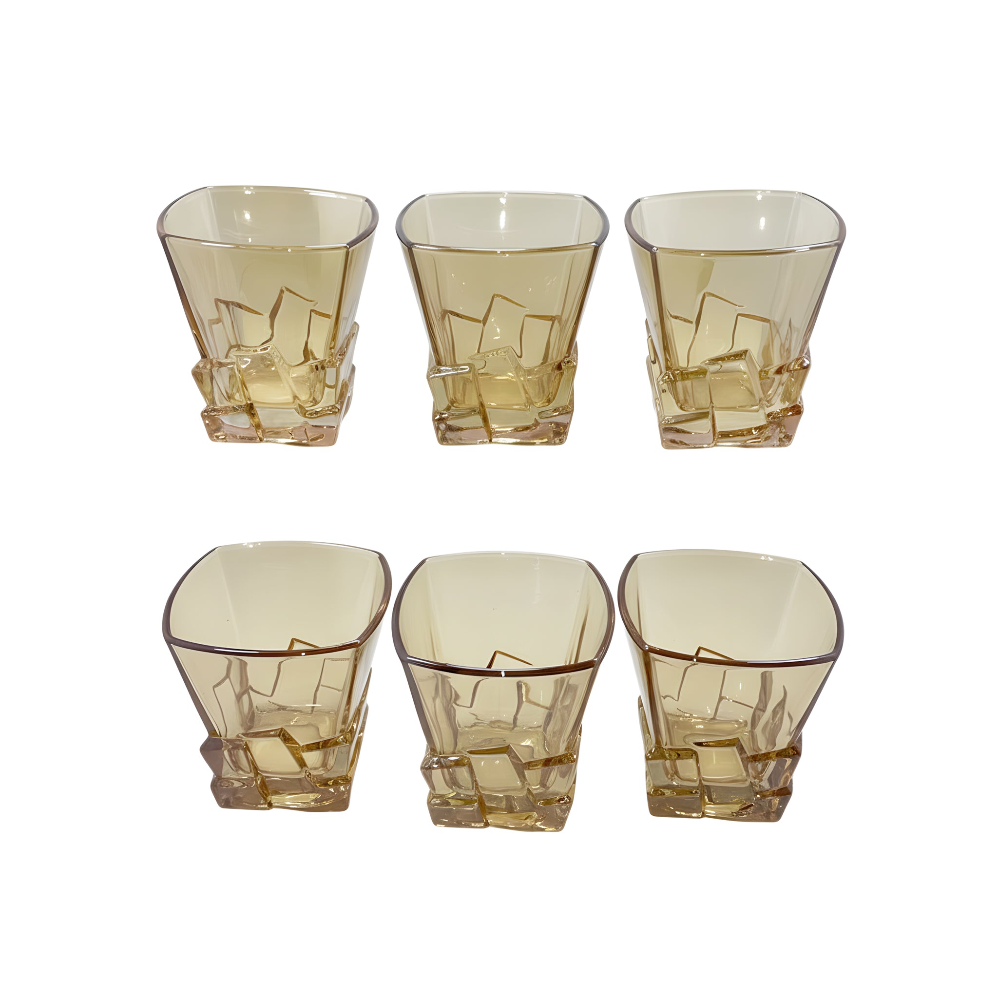 كوب 6 قطع  ايس  عسلي  1116Cماركة Yujing.