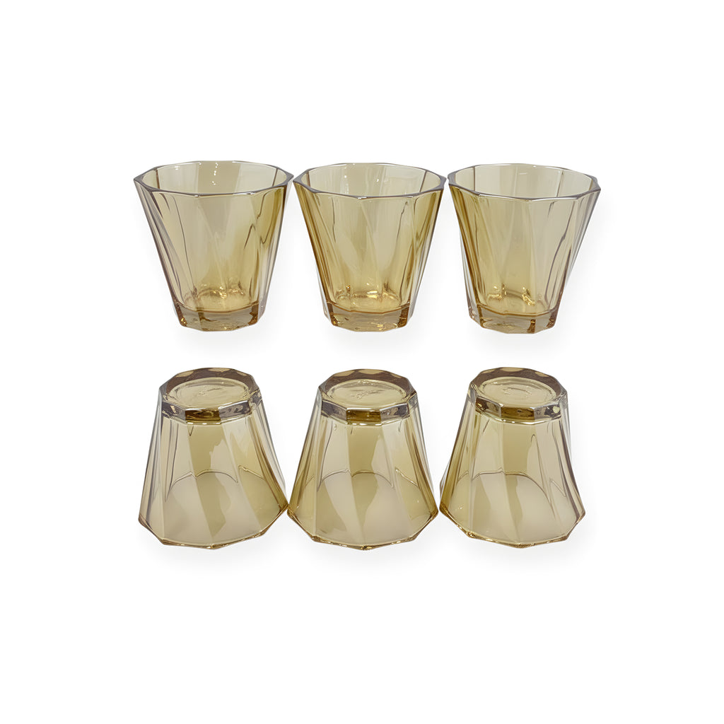 طقم كوب 6 قطع عسلي 1121C ماركة Yujing .