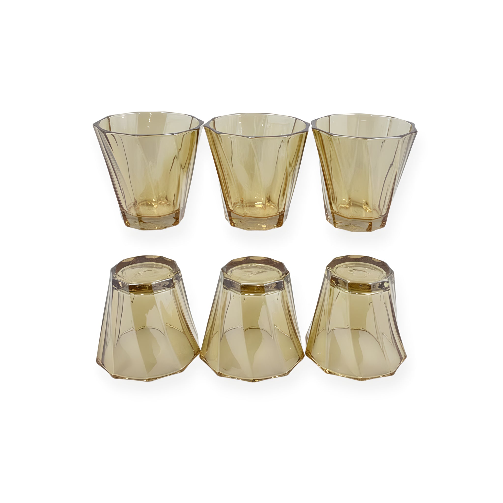 طقم كوب 6 قطع عسلي 1121C ماركة Yujing .