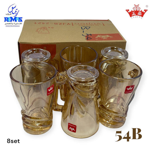 طقم مج 6 قطع عسلي  ماركة  Yujing.