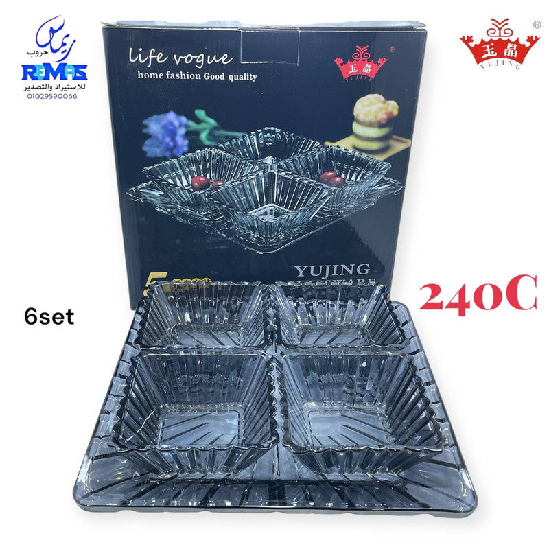 كأس جيلي بالصينية 5 قطع فاميه ماركة Yujing .