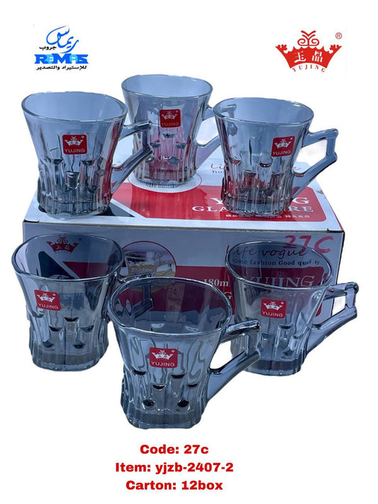 طقم استكانة 6 قطع Famih27C ماركة Yujing.