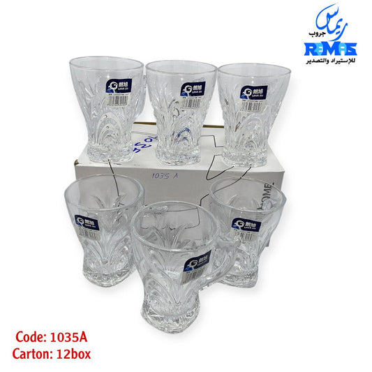 طقم استكانة 6 قطع 1035A ماركة Yujing.