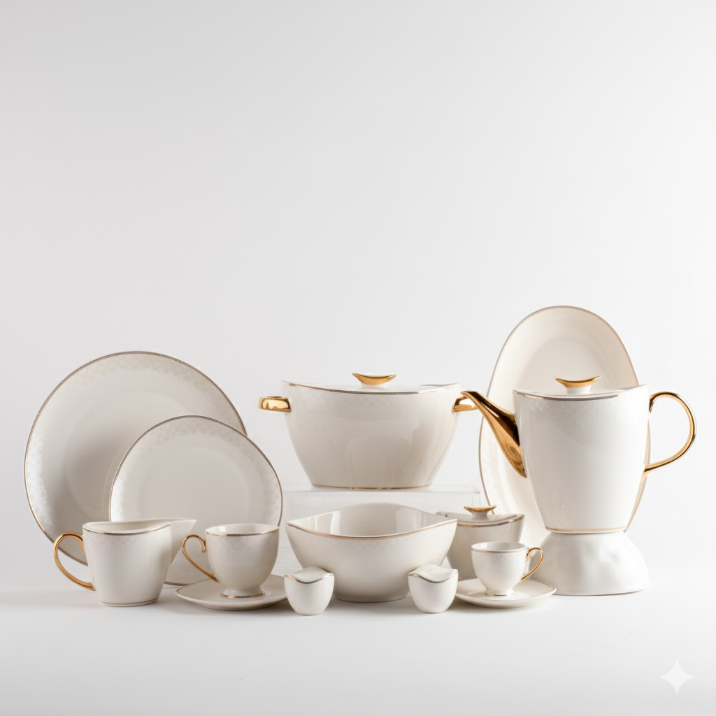 طقم سفرة بورسلين 60 ق من oxford