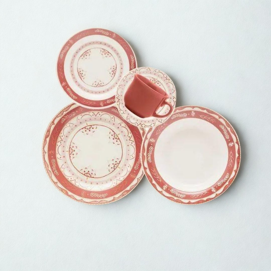 طقم عشاء بورسلين 30 ق برازيلي من Oxford